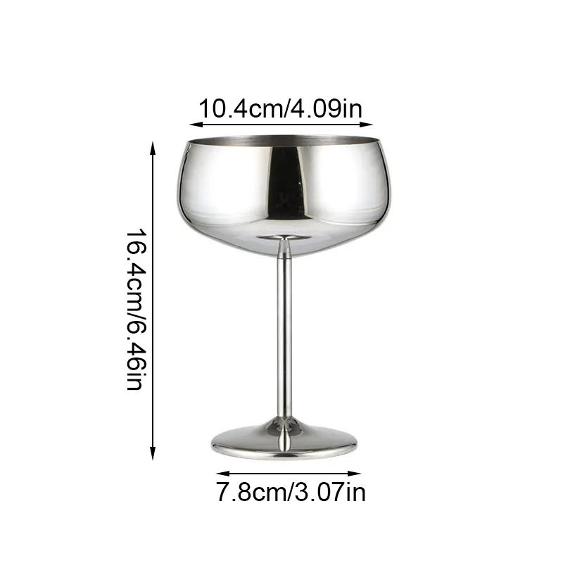 

1PC Ice Cream Cup Wide Mouth Pudding Dessert Cup Decorative for Bar Party 16.4x7.8x10.4cm