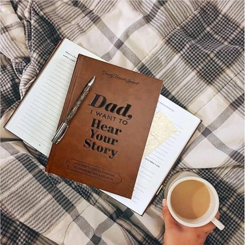 Want Dad I To Hear Your Story Heirloom Edition Notebook Diary Journal Record