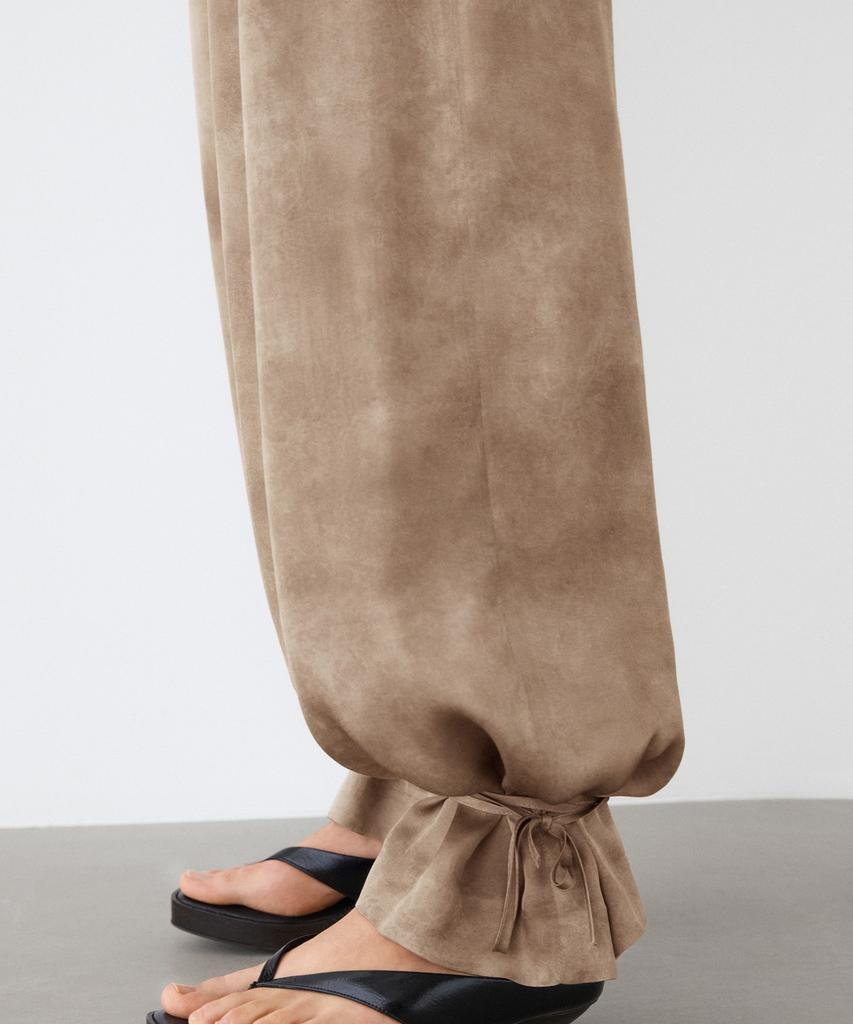 Masimodutti Tie Hemline Fluid Pants