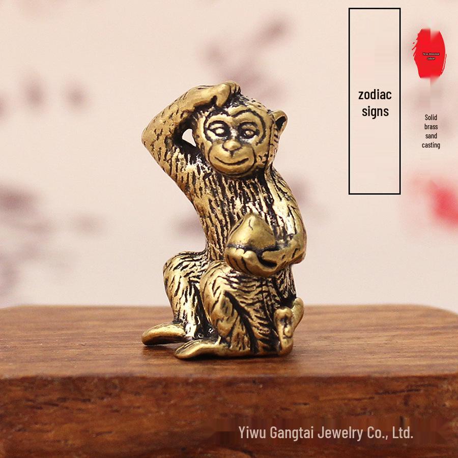 Брелок из меди и латуни «Двенадцать знаков зодиака», 3D