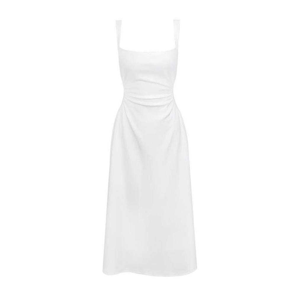 French high-end first love white suspender dress women's summer dress new summer long skirt temperament slim