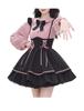 Landmine Style Outfit Ribbon Battle Girly Style Blouse and Set Size Long [Rowaica] Women's Set, Overalls, Mass-Produced Outfit, Skirt, 2-Piece (JP,