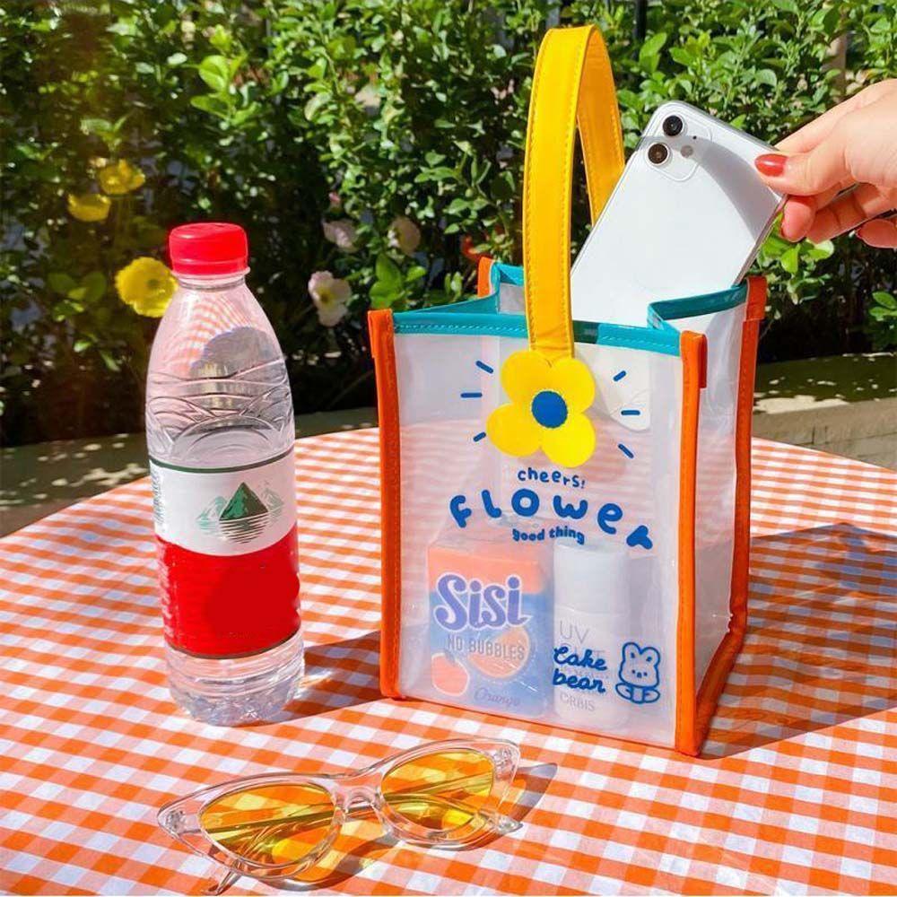 Beach Bag Kids Lunch Box Transparent Bag Gift Bag PVC Tote Bag Lunch Bag Women Handbags Picnic Tote