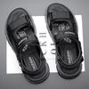 Fashion 2024 Summer Fashion Breathable Sports Men's Sandals Designer New Solid Color Soft Sole Retro Flat Base Male Shoes