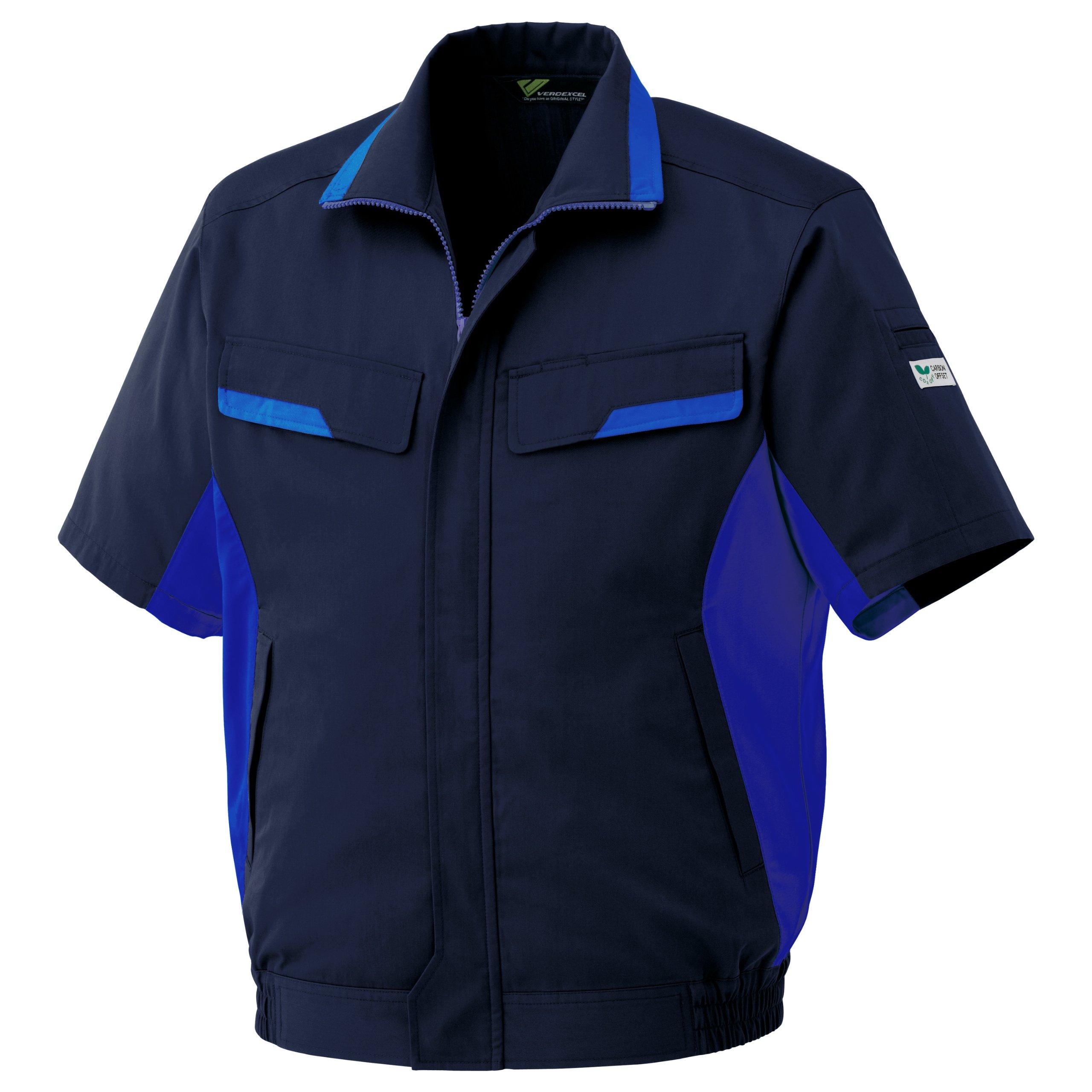 

Verdexel Work Short 3D VES57 Navy x Royal Blue LL [Midori Anzen] Одежда, Рукава, Блузон, Унисекс, Антистатический, Резка, Верх,