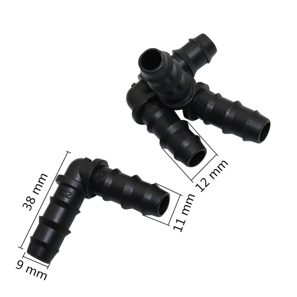Elbow Connector for DN12 Hose Garden Accessories Drip Irrigation Pipe Adapter Greenhouse Watering Hose Fitting 10 Pcs