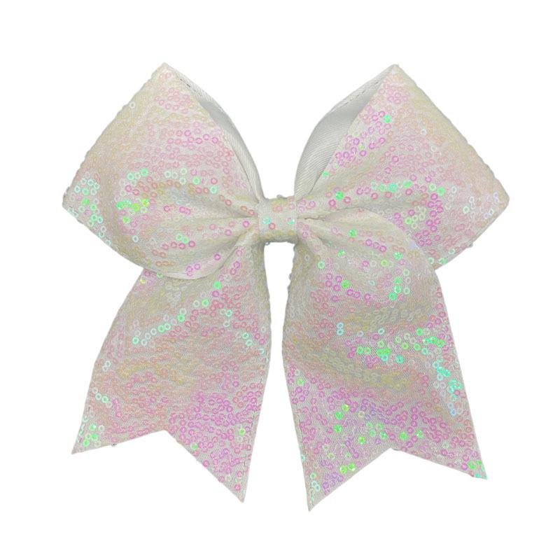 Fermacapelli a coda di rondine con paillettes ricamate per bambini, per cheerleading