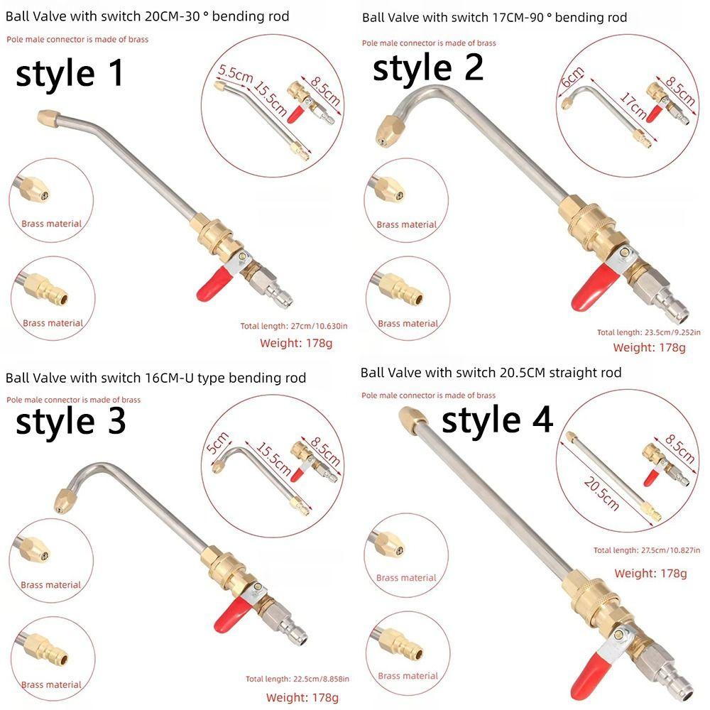 High Pressure Car Washer Extension Wand Metal Jet Washer Gutter Cleaner  Eave Cleaning
