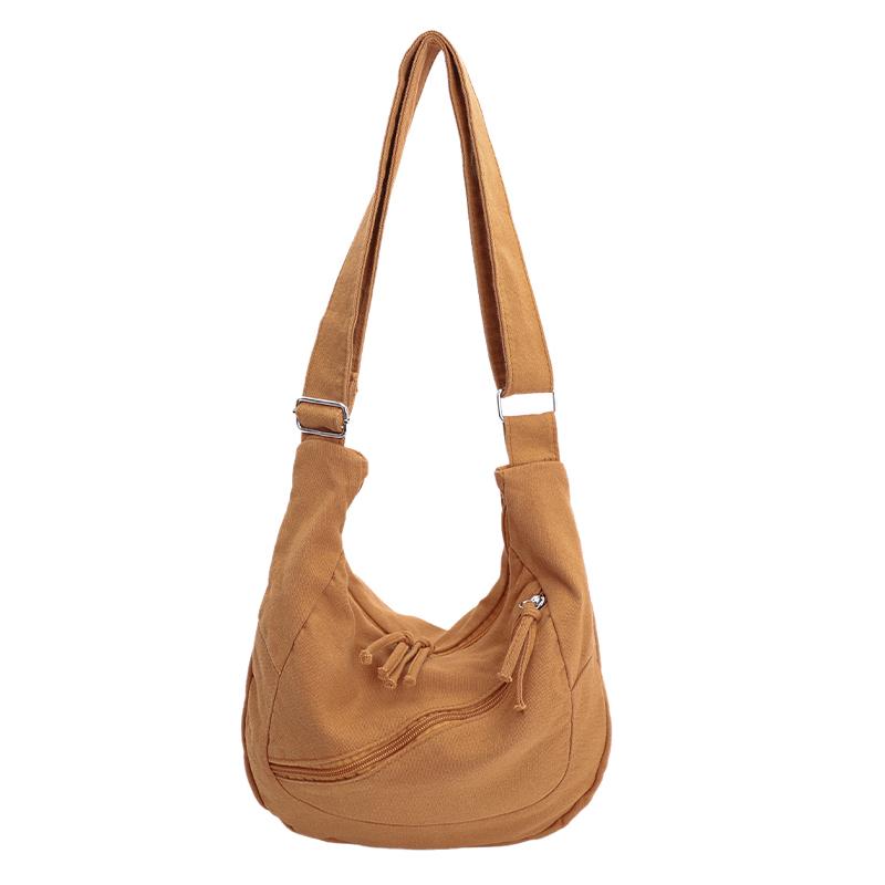 

Vintage Canvas Bag Women Shoulder Bag коричневий