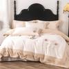 Dream Island Embroidered Cotton 4-Piece Set - Long-Staple 100S Flower Stream