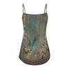 Women's Fashion Summer Casual Vest Sleeveless Retro Florwer Print Loose Tank Large Beach Dress