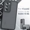 Pour Xiaomi Redmi 15 Coque Xiaomi Redmi 15 Housse Pare-chocs Luxe Mat PC + TPU Silicone Anti-choc Housse de Protection Xiaomi Redmi 15
