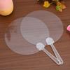 Toyvian DIY Transparent Handheld Portable Paper Perfect for Tatami Blank DIY Fan and Graffiti Fans 24-Piece Fans, Fans, Rooms, Performances,