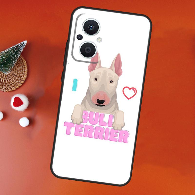 Bull Terrier Dog Puppies Case For OPPO Find X8 X6 X9 Pro OPPO Reno 7 8 Lite 10 11 12 13 14 Pro 11F 12F 13F 14F Cover