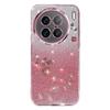 KADEM For vivo X90 Pro 5G Rhinestone Decor Flower Pattern Soft TPU Back Cover Gradient Glitter Powder Protective Case