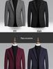 Men's Single-Breasted Wool Blazer - 2025 Autumn/Winter Business Casual Jacket