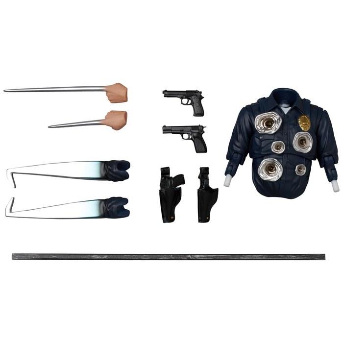 MEDICOM TOY MAFEX Nr. 281 Terminator 2: Terminator 2 T-1000 Actionfigur, 15,5 cm groß, Mehrfarbig