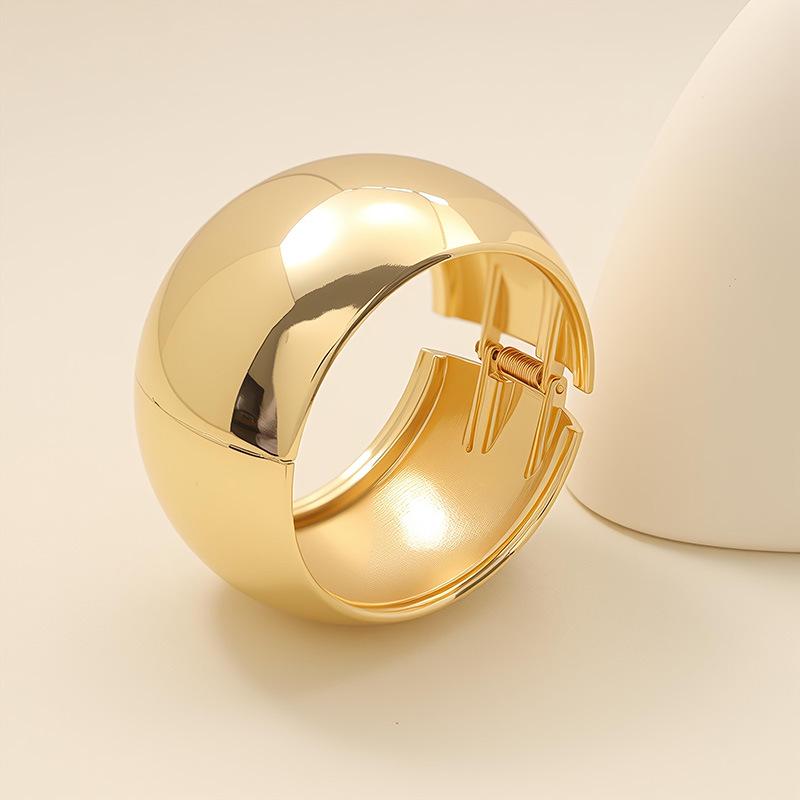 2025 Punk-Style Electroplated European & American Bracelet: Unique Contemporary Open Design