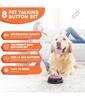 Dog Buttons for Communication,Talking Buttons for Dogs,8 Recordable Sound Buttons + 24 Scene Patterns + 1 Dog Button Mat+ 16 AAA