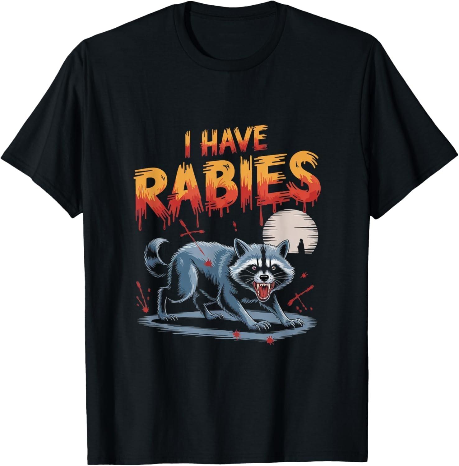 Pertmunsv I Have Rabies T-Shirt S чёрный
