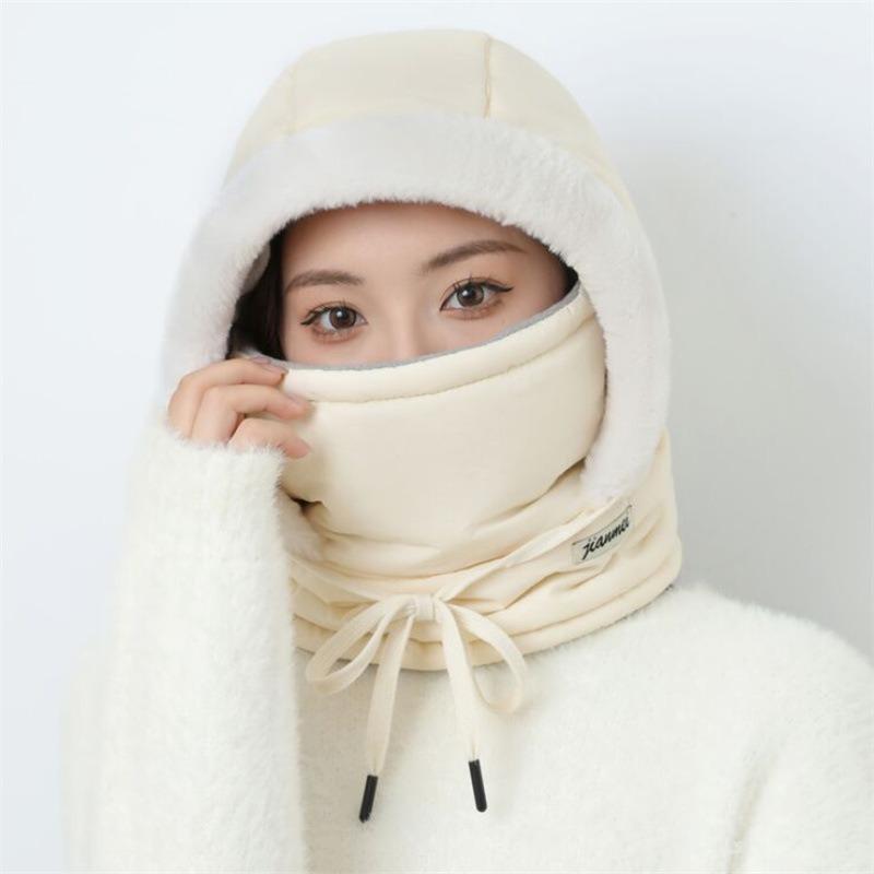 Northeast Fleece-Lined Warm Earflap Lei Feng Hat Men's Outdoor Ski Hat Women's Cycling Windproof Snow Warm Hat