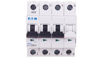 Circuit Breaker 3+NC 25A 15kA AC FAZ C25/3N 278977