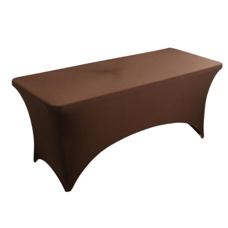 Height Stretch Rectangular Tablecloth Cocktail Table Cover Spandex Table Cloth X3UC