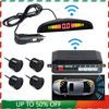 Wireless Car Parking Sensor Car Parktronic LED With 4 Sensors Reverse Backup Car Parking Radar Monitor Detector System 22MM
