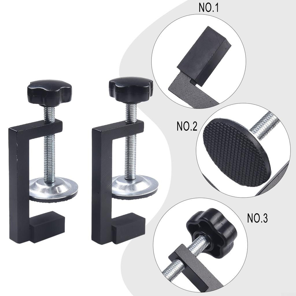 2pcs 10-57mm Woodworking Clamp C-Clamp G-Clamp For Wood Plastic Drilling Fixing#