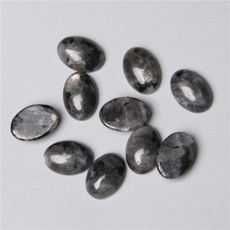 5pc Natural Stone Cabochon Oval Charm Egg Shape Flatback Stone Loose Cabochon for DIY Jewerly Ring Necklace Bracelet Accessories