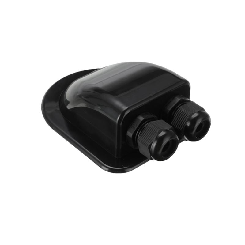 1/2Pcs Solar Panel Single/Double Hole Wire Cable Entry Gland Box ABS Waterproof Sealing Junction Boxes RV Caravan Accessories