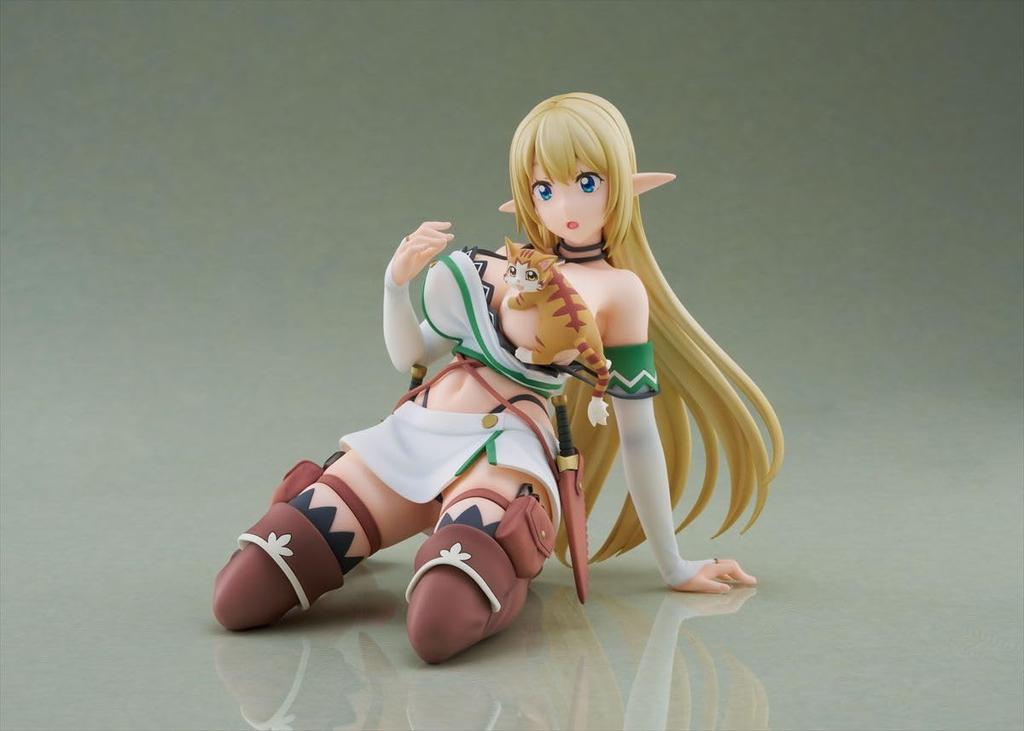 Alice an a ma scambiata per un gatto e vive come il cavaliere di un elfo circa Figura finita dipinta in PVC ABS Scintillio, mostro di rango S, Behemoth,