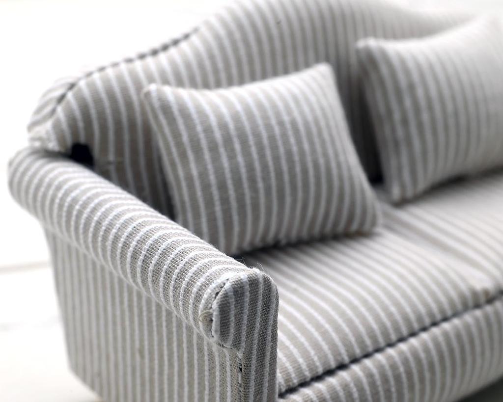 starPG Dollhouse Scenery Series Scale Miniature Wooden Furniture Sofa 1/12 (Double (A))