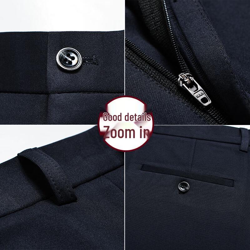 TUCANO Men's Loose Straight Fit Casual Business Pants