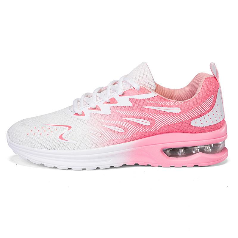 Spring and summer mesh outdoor breathable leisure student sports shoes women's air cushion running shoes jogging shoes large size