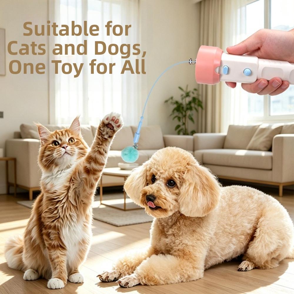 Electric Automatic Cat Toy ABS Interactive Cat Toy Fun Cat Teaser Wand For Kitten
