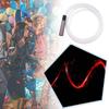Disco Dance Whip Party Led Fiber Optic Dancing Whips Rechargeable Glowing Whip Sparkle Flow Toy Light Up 360° Swivel Rave EDM