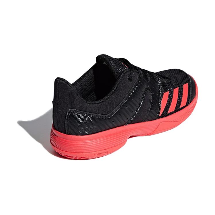 Adidas Wucht Slip Resistant Cushioning Abrasion Resistant Low top Kids' Running Shoes Black Red Teenagers F36572