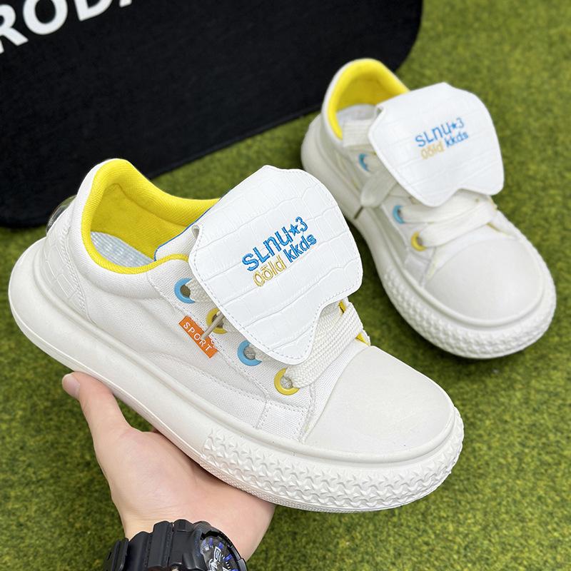 

Новая мужская обувь низкие платформы хлебные туфли маленькие белые туфли звезда сумка голова туфли 44 белый