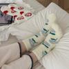 Cozy Plush Coral Velvet Socks: Women's Thick Fluffy Winter Warmers for Home & Sleep
