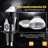 High Power H4 Led Projector Len Direct Insertion High Low Light Car Motorcycle Turbo Fan Lamp Super Bright Waterproof 1Pc