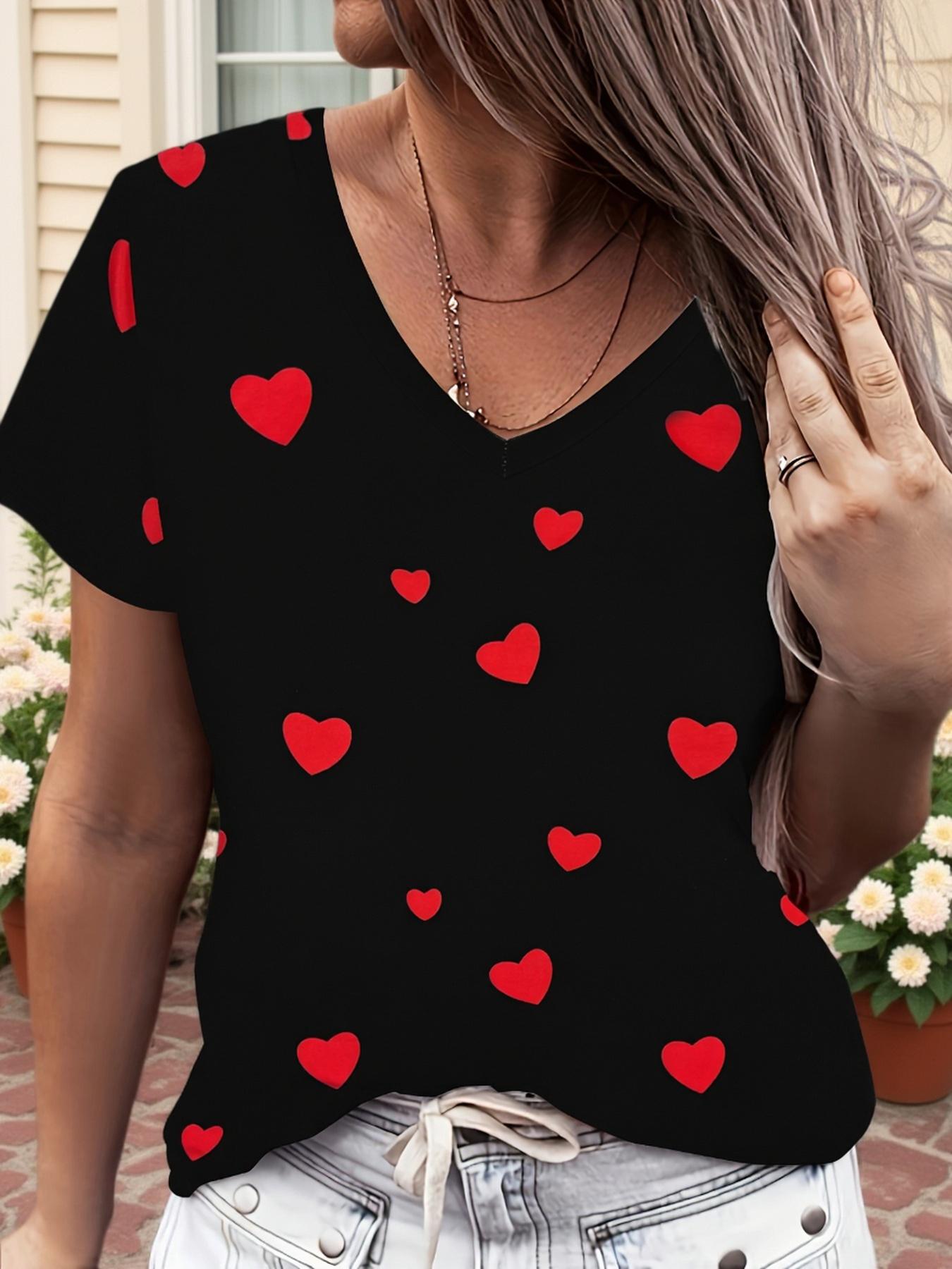 Women s Summer V-Neck Short Sleeve T-Shirt S