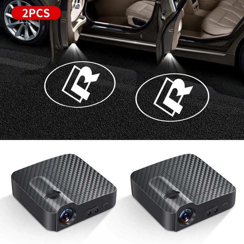 2025 Hot HD Led Welcome Light Car Door Projector Lamps For Volkswagen Tiguan Bora POLO PASSAT CC Touran GOLF Jetta Arteon T-CROS