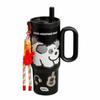 720ml Thermal Water Bottle Leak Proof Drinking Straw Cup Milk Tea Cup Outdoor Insulated Mug  Sports