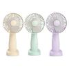 Mini Desk Fan Phone Holder 180 Degrees Adjustable USB Rechargeable Summer Handheld Cooling Fan Portable Mini Personal Fan with Base