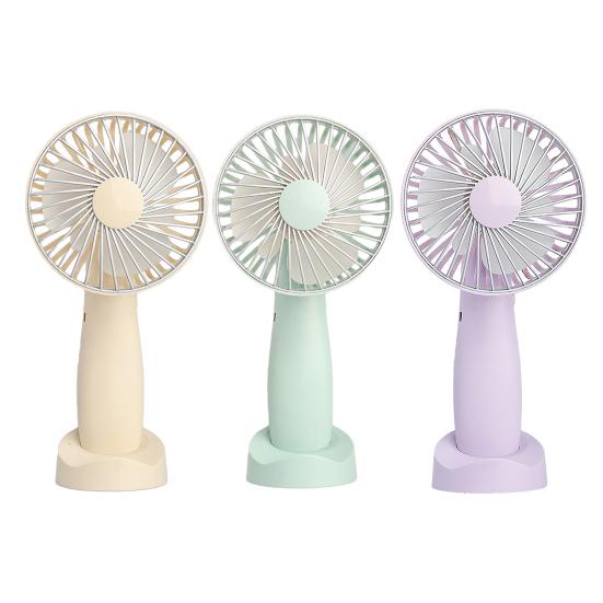 Mini Desk Fan Phone Holder 180 Degrees Adjustable USB Rechargeable Summer Handheld Cooling Fan Portable Mini Personal Fan with Base