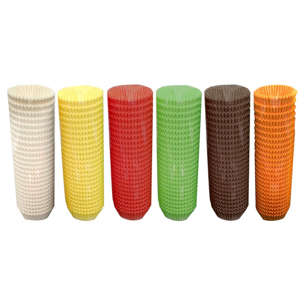 600 Pieces Baking Cups Liners Color Decorative Cupcake Cases Paper for Birthday Wedding