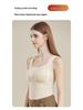 Women's Plus Size Velvet Warm Vest with Chest Pads - Autumn/Winter Cashmere Silk Base Shirt