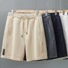 Pantalones Cortos Waffle Y2K de Verano para Hombre Moda Coreana Cordón Holgados Pantalones Cortos Fitness Transpirables Streetwear Gimnasio Bermuda