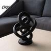 Small Portable Art Ornament Modern Abstract Twisted Statue, 3D Printed Infinity Twist Ornament, Minimalist PLA Plastic Sculpture Artistic for
